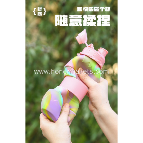 Silicone Easter eggshell foldable Bottle